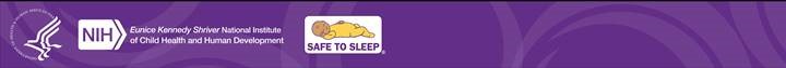 NIH Eunice Kennedy Shriver National Institute of Child Health and Human Development – Safe to Sleep Logo