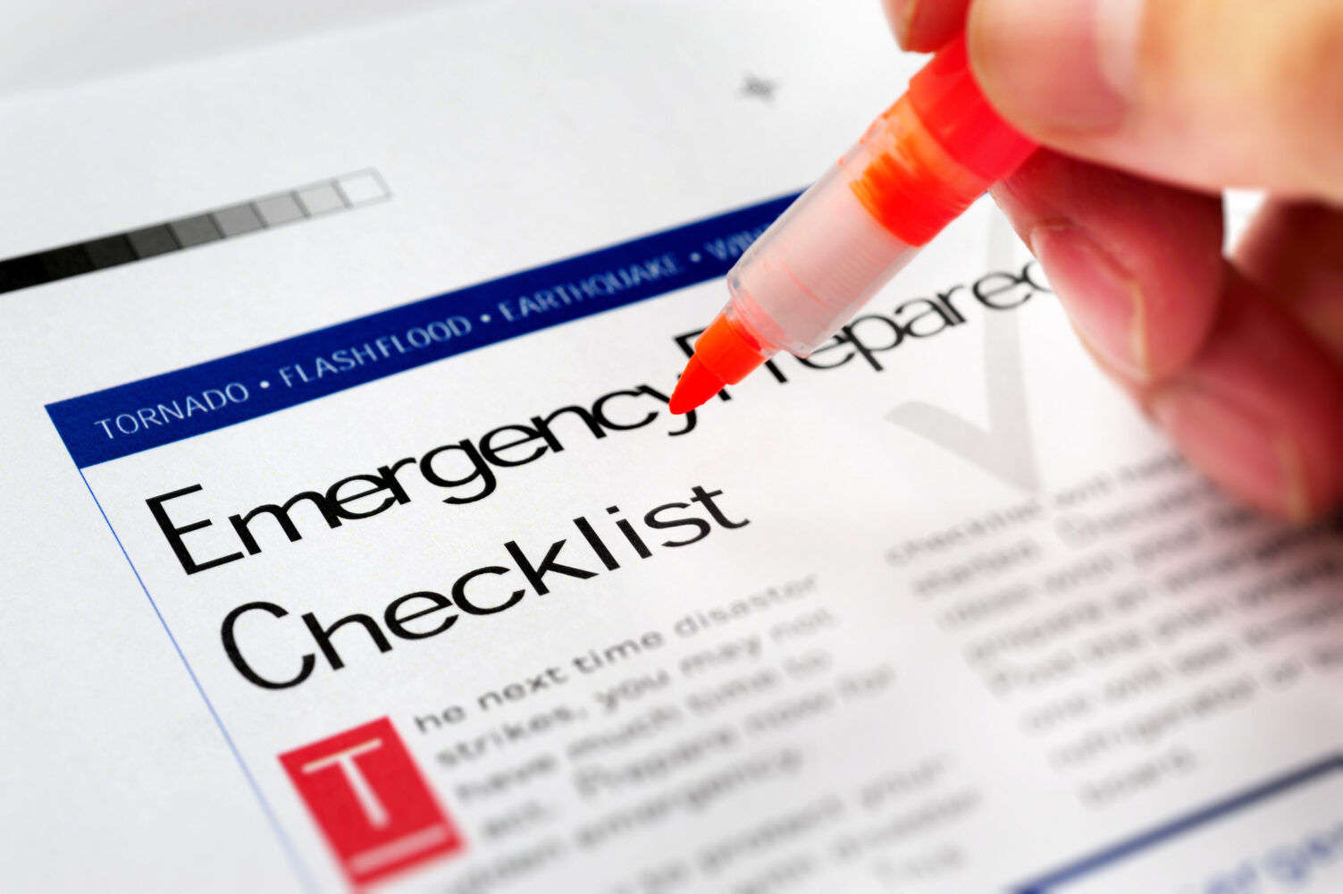 Emergency Preparedness Checklist