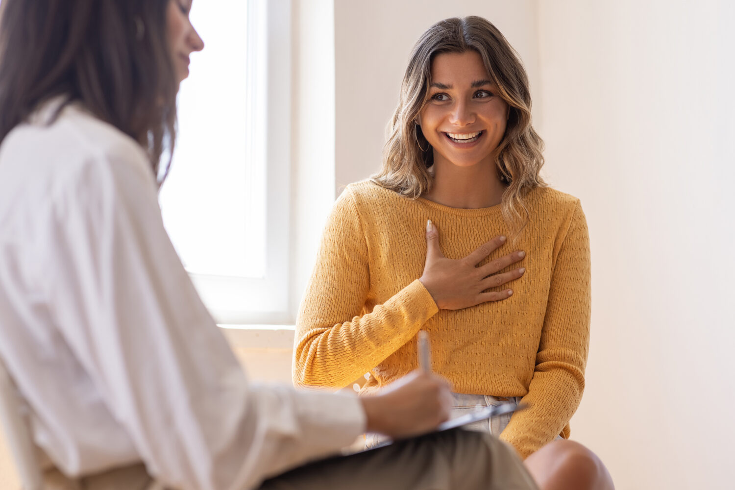 Woman at clinic