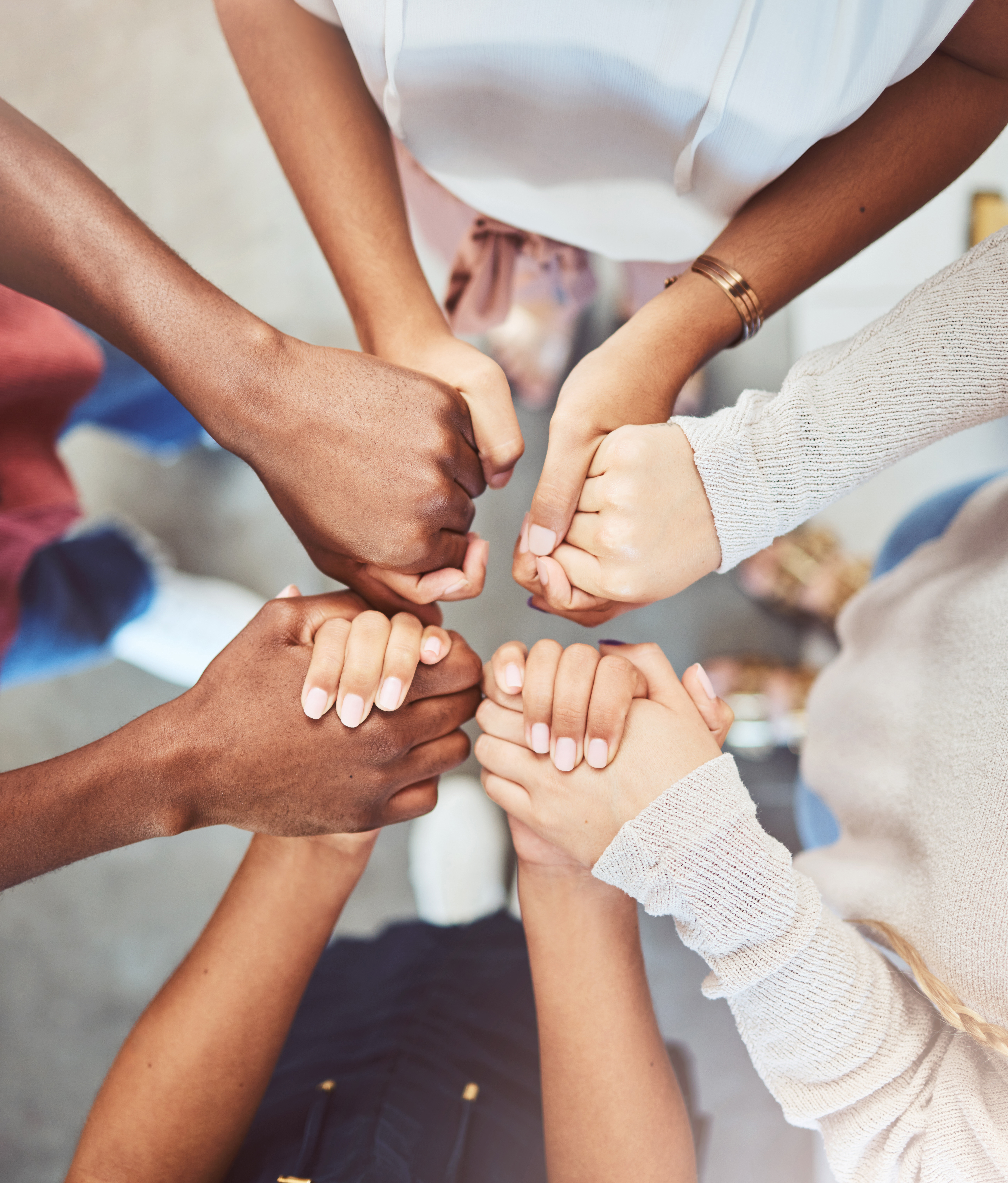 Hands together