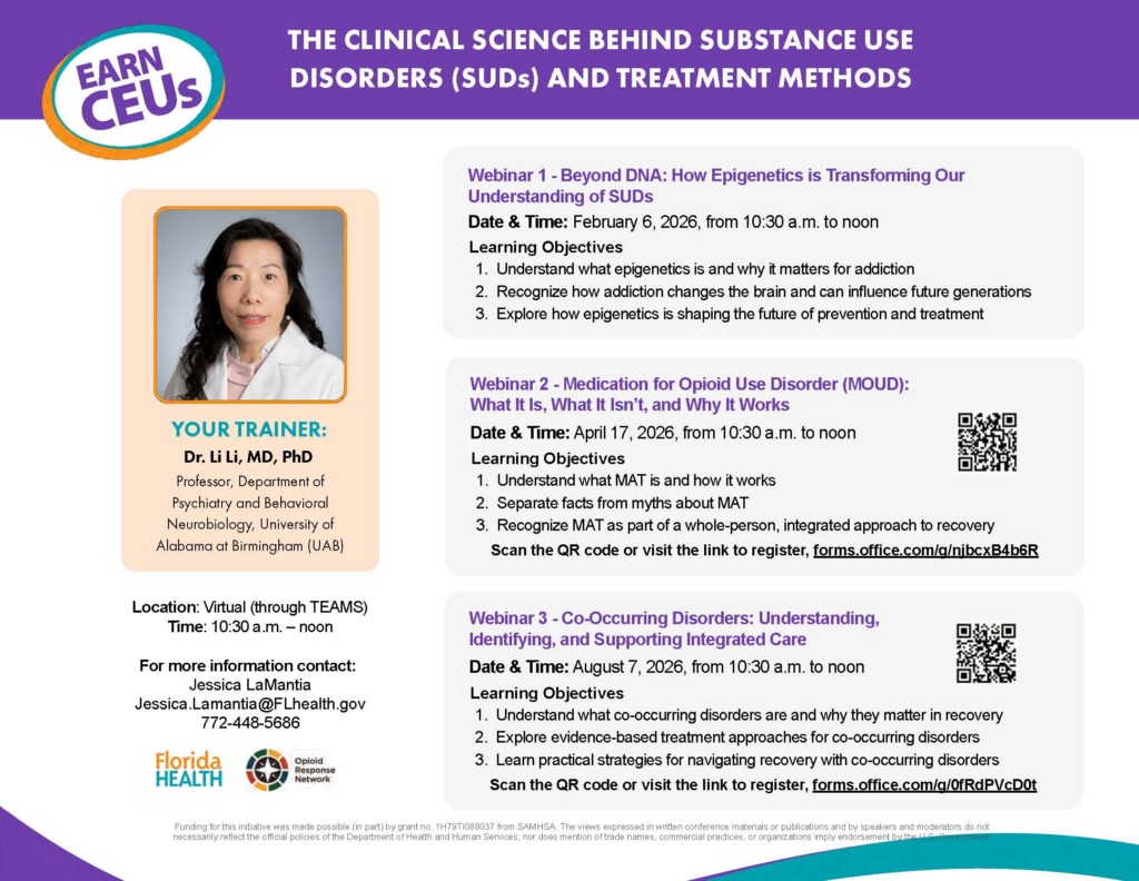 THE CLINICAL SCIENCE BEHIND SUBSTANCE USE Webinar